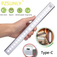 【CC】 PZSUNLY Sensor Night USB Type-C Rechargeable Lamp Cabinet Wardrobe Staircase Backlight