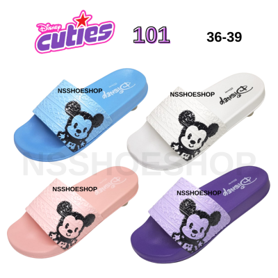 Disney ดิสนีย์ ลิขสิทธิ์แท้ ลายมิกกี้เม้าส์ รองเท้าแตะแบบสวม สีพาสเทล รุ่น Cuties101 น้ำหนักเบา ลิขสิทธิ์แท้ size 36-39