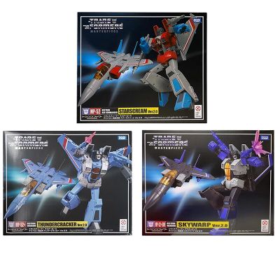 Takara Tomy Transformers Masterpiece MP-52 Starscream Thundercracker Skywarp 18Cm Original Action Figure Kid Toy Gift Collection