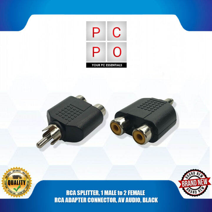 Rca Y Cable 2-Pack RCA Y Splitter Cables Female To Male