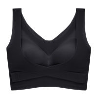 Front Closure Beautiful Back Seamless Women‘s Bras Underwear Push Up Bralette Fitness Vest Posture Corrector Cross Tank TopsTops