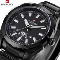 NAVIFORCE แบรนด์หรูนาฬิกาผู้ชายกีฬาควอตซ์ 30 เมตรกันน้ำผู้ชายนาฬิกาสแตนเลสวันที่นาฬิกาข้อมือ