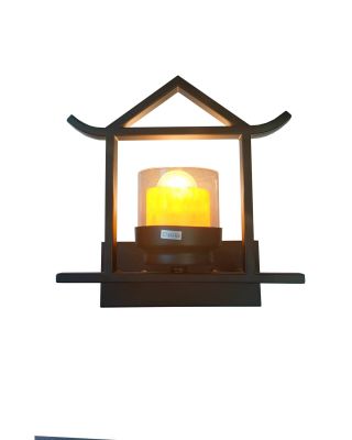โคมไฟกิ่งผนังภายในบ้าน loft ลอฟ สีดำ แก้ว หิน  RS-ฺ82095-1 * ไม่รวมหลอดไฟ* โมเดิ้ล