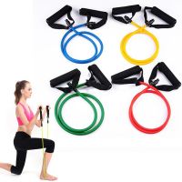 120cm Yoga Pull Rope Elastic Resistance Bands Fitness Rope Rubber Bands for Fitness Equipment Expander Exercise Tube Training Exercise Bands