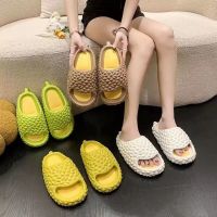 ☎✺ Durian Slippers Women Summer Home Indoor Thick Bottom Non-slip Funny Internet Celebrity Popular Style Student Couples