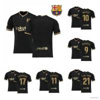 JS 2020-2021 Barcelona Away Football Jersey FCB TShirt Unisex Tops Messi Suarez Dembele Griezmann De Jong Loose Plus Size SJ