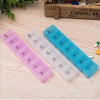 [HOT ZUQIOULZHJWG 517] แบบพกพา7วัน Pill Box Organizer Travel Pill Box Pill Storage ช่องกล่องยาผู้ถือแท็บเล็ต Pill Splitter