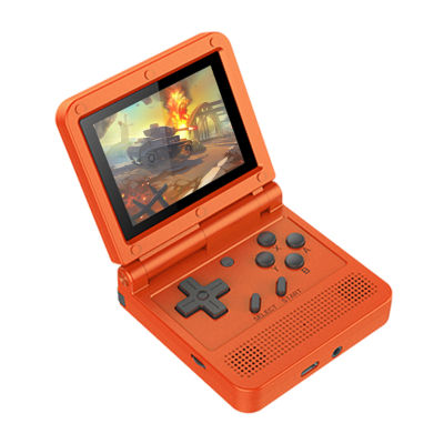 POWKIDDY V90 Retro Flip Handheld Game Player 3.0 inch IPS Handheld Console 3000 Classic Games Pocket Mini Video Games Player Boy