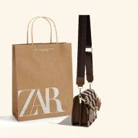 ¤ Zara○ กระเป๋าไหล่เอียงใส่กระเป๋าถือกระดานหมากรุกขนาดเล็กกระเป๋าสะพายข้างผู้หญิงรู้สึกเป็นที่นิยมในปีนี้