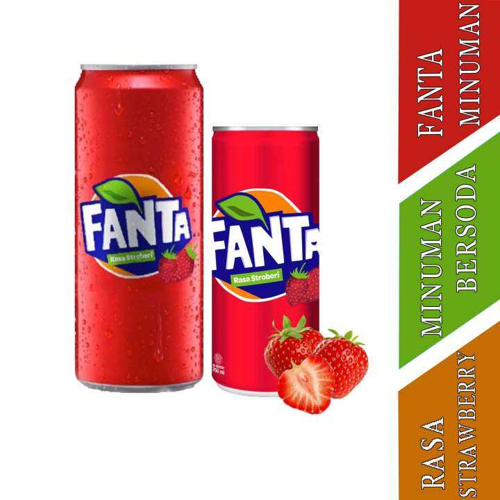 Minuman Bersoda Fanta Minuman Berkarbonasi Rasa Strawberry