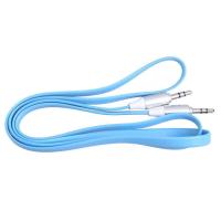 Zhaoshop AUX CABLE 1Mสายแบน (สีฟ้า)