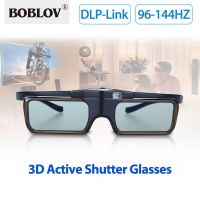 BOBLOV MX30 DLP-Link 96HZ-144เฮิร์ตชาร์ตใหม่ได้3D แว่นตาสามมิติ LCD สำหรับ3D DLP-Link โปรเจคเตอร์ดร็อปชิปปิ้ง