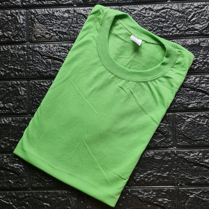 LIGHT APPLE GREEN Tshirt Plain Shirt Unisex Roundneck Tshirt best for ...