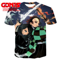 【จัดส่งฟรี】GONIS TOMIOKAปีศาจSlayer Kimetsu No Yaiba Tanjiro Nezuko KamadoอะนิเมะมังงะUnisex Shir