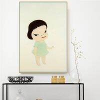 Citon Yoshitomo Nara《The little ambassador》Canvas Art Oil painting Artwork Poster Picture Modern Wall decor Home Decoration