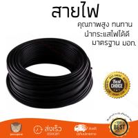 สายไฟ สายไฟฟ้า คุณภาพสูง  สายไฟ THW-A BCC 1X16SQ.MM 100M ดำ  BCC  THW-A 1X16 SQ.MMX100ม. นำกระแสไฟได้ดี ทนทาน รองรับมาตรฐาน มอก. Electrical Wires