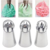 【hot】 3pcs/set Sphere Icing Piping Nozzles Decorating Pastry Spout for Baking !