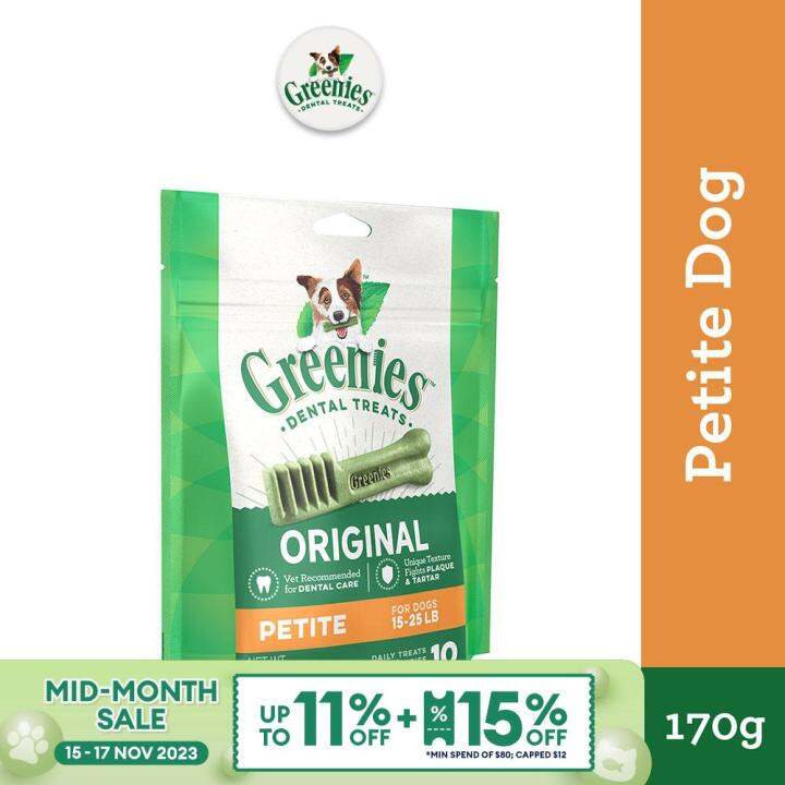 [Select Flavour] GREENIES Dog Treat Dental Treats 170G Lazada Singapore