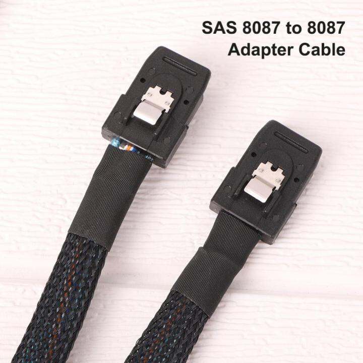 sas-sff-8087-to-sff-8087อะแดปเตอร์สายข้อมูลเซิร์ฟเวอร์ฮาร์ดดิสก์สายสายโอนย้าย