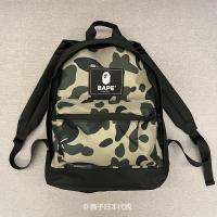 ♘BAPE Spot Keiko นิตยสาร BAPE สำหรับผู้ชายและผู้หญิงกระเป๋าเป้กระเป๋าสำหรับเดินทางคอมพิวเตอร์ลายพราง