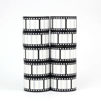 2022 NEW 10pcs Decorative Wide Black and white film strip Washi Tapes Scrapbooking Planner Adhesive ing Tape Cute Stationery