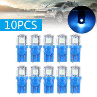 Stiup 10Pcs Ice Blue T10 W5W 168 192 5050 5LEDรถป้ายทะเบียนรถหลอดไฟ