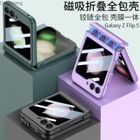 ฟิล์มหน้าจอพับได้ Samsung Z Flip5เคสโทรศัพท์ฟิล์มแบบรวมแพคเกจเต็มรูปแบบป้องกันการตกฝาครอบป้องกัน Gkk Dingsheng