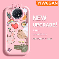 YIWESAN เคสสำหรับ Xiaomi Redmi Note 9T ลายการ์ตูนน่ารักสีดำลวดลาย Kulomi อัพเกรดใหม่เคสโปร่งใสลายกล้องถ่ายรูปซิลิโคนนิ่มเคสมือถือกันกระแทกแบบใสที่สร้างสรรค์