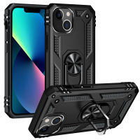 iPhone 14 Plus Case, WindCase Dual Layer Tough Rugged Military Grade Drop Protection Case Cover with Ring Holder Stand for iPhone 14 Plus
