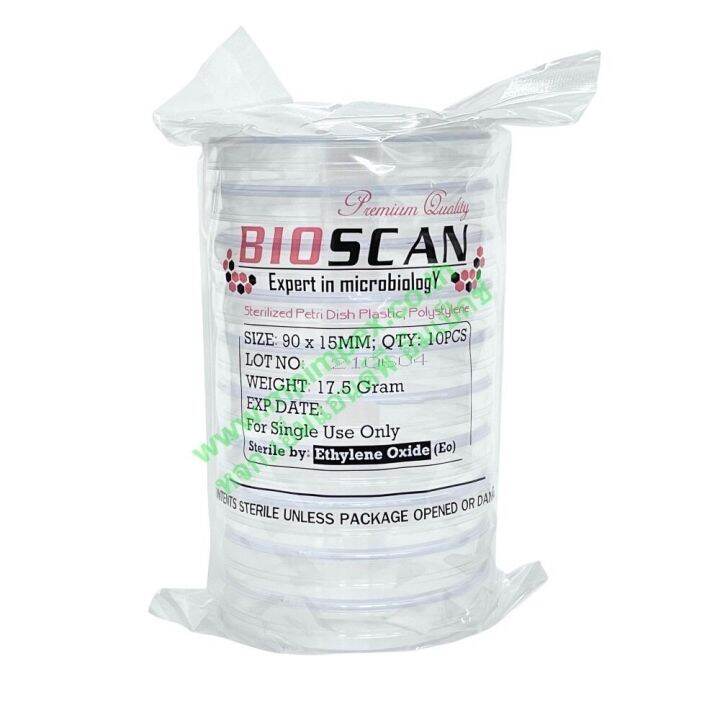 bioscan-จานเพาะเชื้อพลาสติก-หนา-17-5-g-90x15-มม-แพ็ค-10-คู่