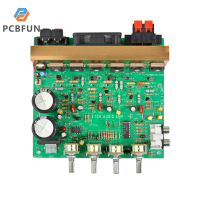 pcbfun บอร์ดขยายสัญญาณเครื่องขยายเสียงสูงช่อง DX-2.1 3*80W บอร์ดขยายลำโพงซับวูฟเฟอร์สำหรับร้านโฮมเธียเตอร์