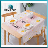 Home Fur ผ้าปูโต๊ะ ผ้าคลุมโต๊ะ ผ้าปูโต๊ะกันน้ำ ผ้าปูโต๊ะอาหาร วัสดุ กันน้ำ มี 2ขนาด