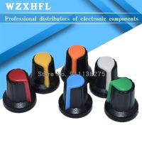 10Pcs WH148 Potentiometer Switch knob Cap Plastic Knob Plum Handle 15X17mm AG2 Handle 6MM BLACK RED YELLOW ORANGE WHITE WATTY Electronics