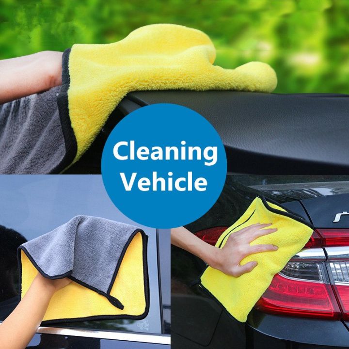 รถที่ทำความสะอาดรถไมโครไฟเบอร์ผ้าขนหนูเครื่องเล่นสื่อติดรถยนต์ผ้าสำหรับทำความสะอาดขั้นบันได-dokker