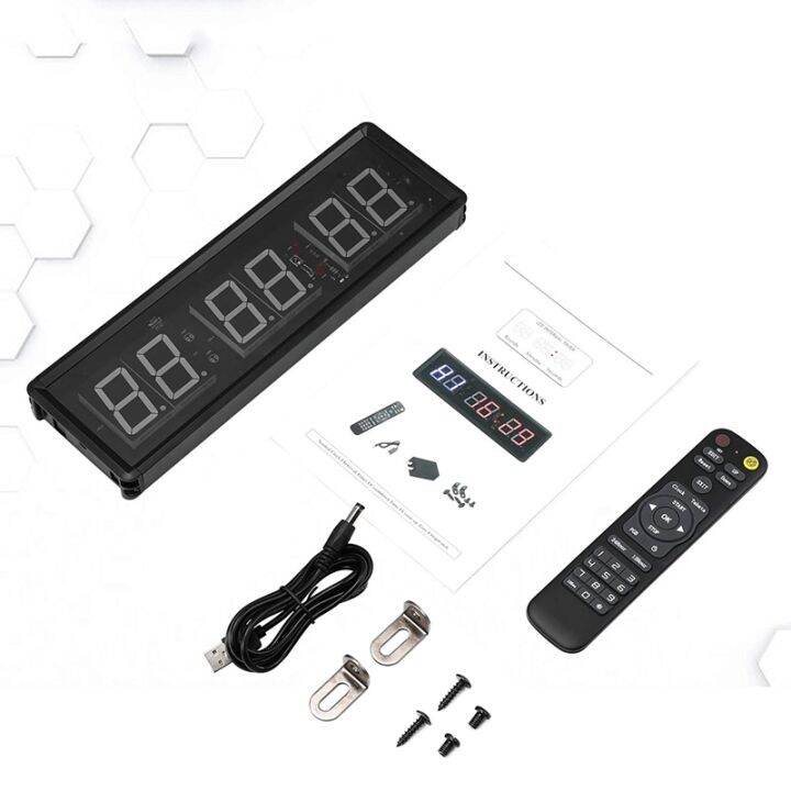 gym-timer-led-interval-timer-digital-countdown-wall-clock-fitness-timer-1-5inch-digits-down-up-clock-stopwatch-for-home