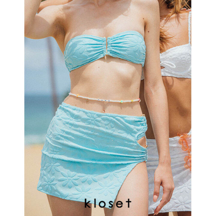 kloset-kk22-s001-กระโปรงเว้าข้าง-กระโปรงใส่กับชุดว่ายน้ำ-กระโปรงสั้น-กระโปรงผู้หญิง