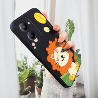 เคส PMP สำหรับ Realme 10เคส C33 Realme การ์ตูนน่ารักเคสโทรศัพท์ลายสิงโต HP เคสป้องกันทนแรงกระแทกดั้งเดิมทรงสี่เหลี่ยมลายปลอกซิลิโคนน้ำคลุมทั้งหมด