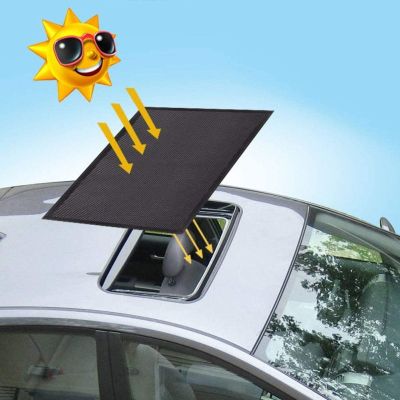 【ซินซู💥】ม่านบังแดดซันรูฟรถยนต์ตาข่ายระบายอากาศได้ดีที่ครอบหลังคาป้องกัน UV จากแสงแดดซึมเร็ว