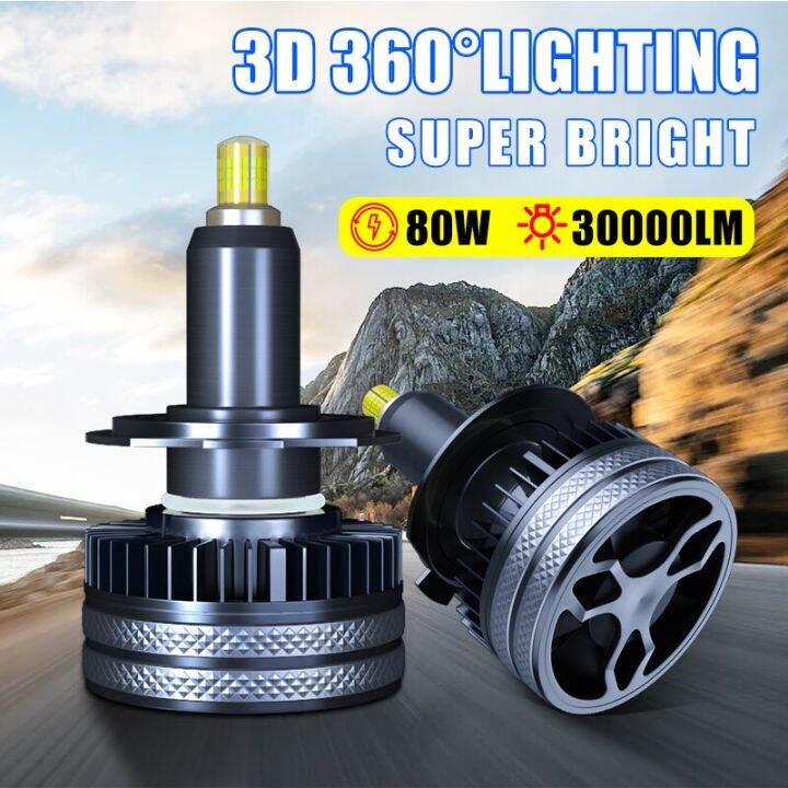 carshark-h7-h11-หลอดไฟ-led-headlihght-360-turbo-h1-h8-h9-ไฟรถ-30000lm-super-bright-9005-hb3-9006-hb4-9012-hir2-ไฟตัดหมอกอัตโนมัติ-dliqnzmdjasfg