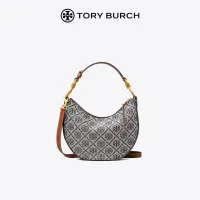 2022 NEW TB Mini T Monogram Jacquard Crescent cross body shoulder Bag 138883