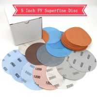 ☞﹉☬ 10PCS 5 Inch FV Superfine Film Sanding Disc Soft Waterproof Sandpaper 600 to 5000 Grits for Wet/Dry Automotive Paint Sanding