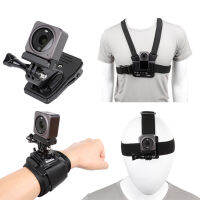 สำหรับ DJI Action 2อุปกรณ์เสริมสำหรับกล้อง Chest Mount Harness Head Strap สายรัดข้อมือกระเป๋าเป้สะพายหลังที่ใส่คลิป