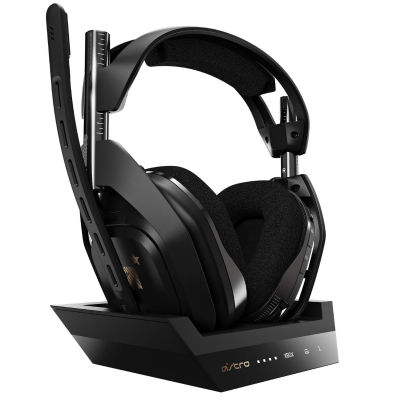ASTRO Gaming A50 Wireless Headset + Base Station Gen 4 - Compatible with Xbox Series X|S, Xbox One, PC, Mac - Black/Gold Xbox Series X|S, Xbox One &amp; PC