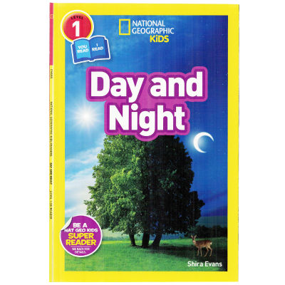 English original picture book National Geographic day and night National Geographic level 1 childrens popular science picture book