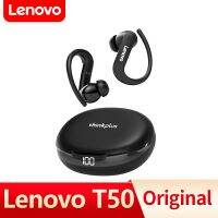 Lenovo T50หูฟัง TWS บลูทูธ5.3กีฬาหูฟังไร้สายหูฟังพร้อมไมโครโฟนลดเสียงสเตอริโอไฮไฟกันน้ำ