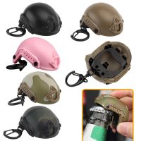 Mini Fast Helmet Keychain Hiking Camping Bottle Cap Opener Corkscrew Decrowner Helmet Shaped Toy Decoration Gift Outdoor Tool