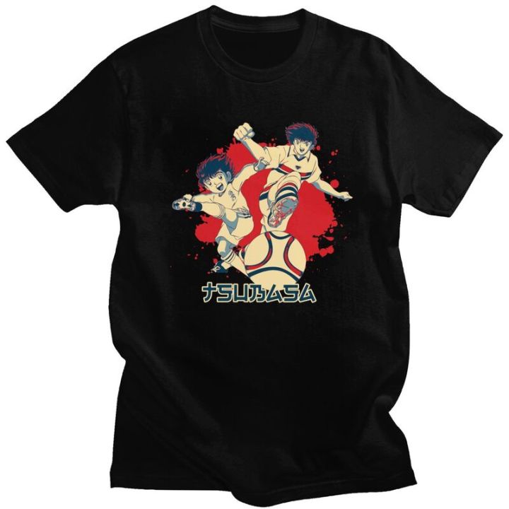 kawaii-captain-tsubasa-popart-t-shirts-men-short-sleeved-soccer-football-anime-t-shirts-casual-tee-cotton-tshirts-merchandise