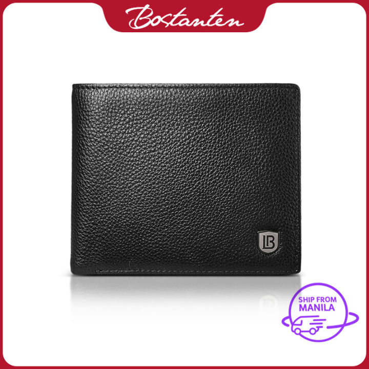 BOSTANTEN Genuine Leather Wallets for Men Bifold RFID Blocking