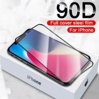 202190D Curved Protective Glass On For iPhone 11 12 13 Pro XS Max X XR Screen Protector For iPhone 6 7 8 Plus SE 2020 Tempered Glass