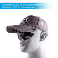 HotPolarized ตกปลา UV400แว่นตา Visors กีฬาคลิปหมวกคลิปบนแว่นกันแดด Night Vision สำหรับตกปลาขี่จักรยานขี่จักรยานเดินป่าแว่นตา